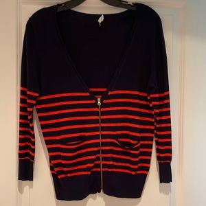 J.Crew striped cardigan